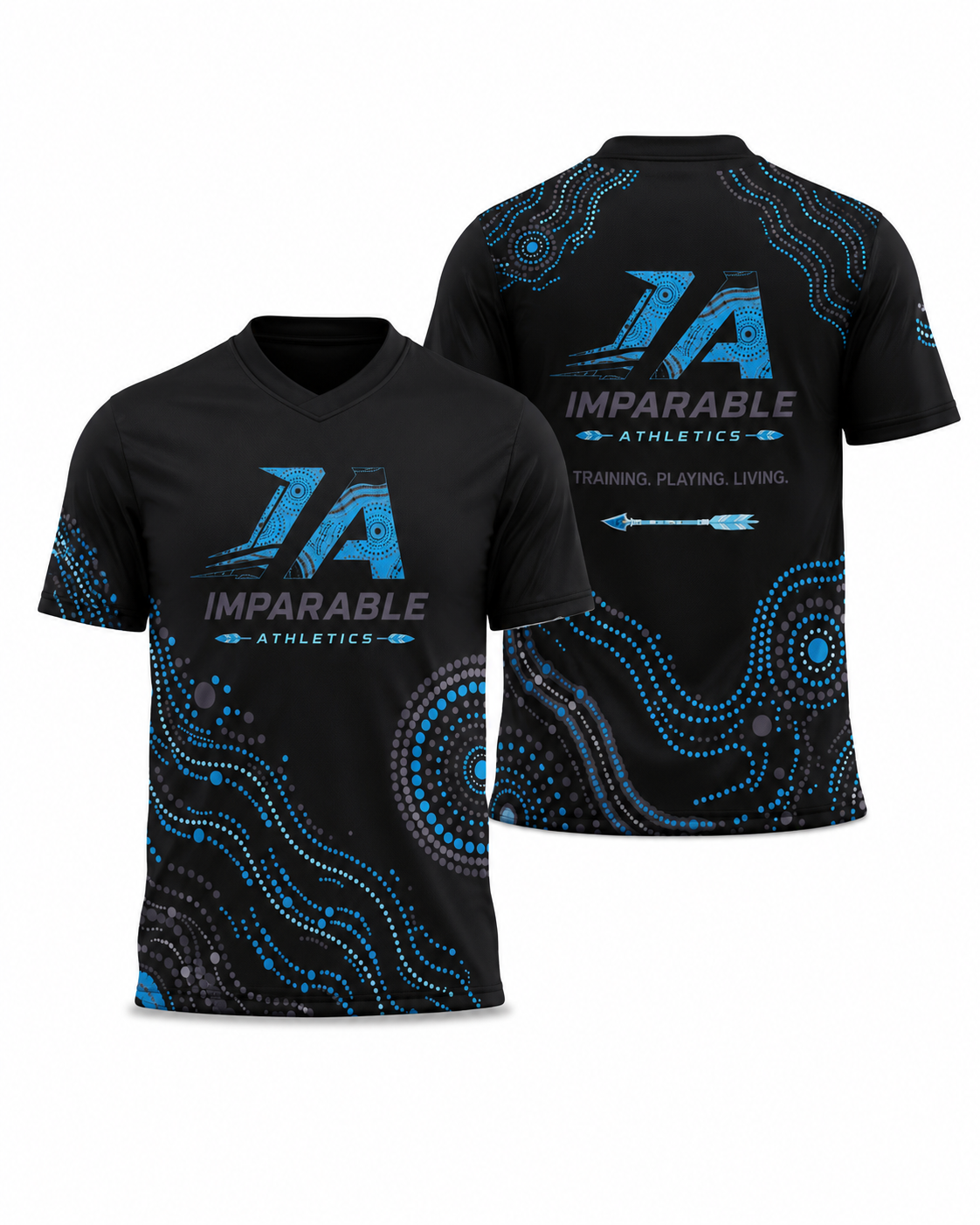 Teal and Black Heritage T-shirt